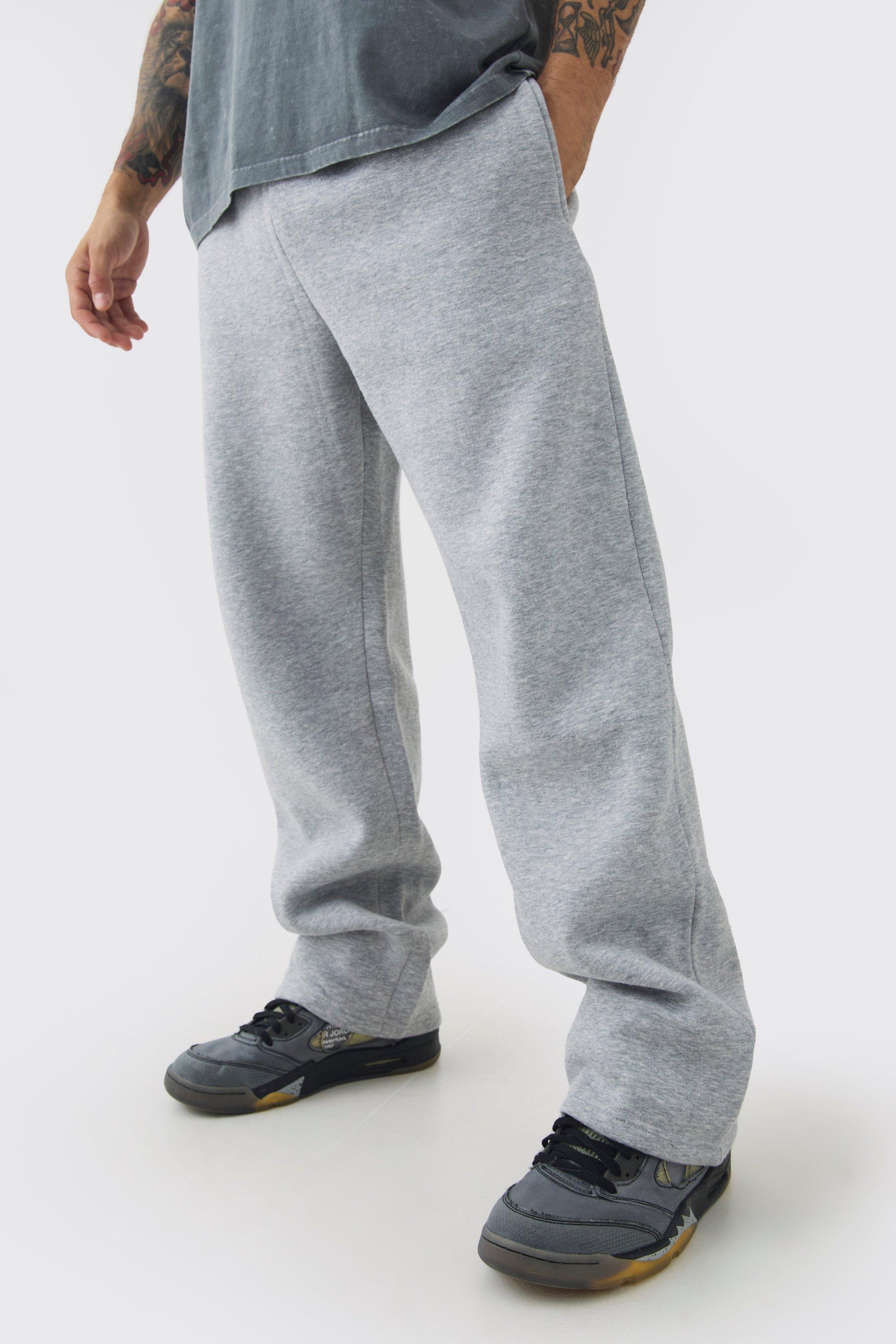 Mens Grey Basic Straight Leg Jogger, Grey